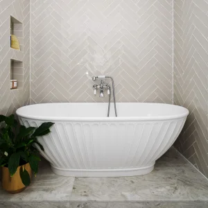 Bc Designs Casini Bath 1680 X 750 (no Waste) Polished White