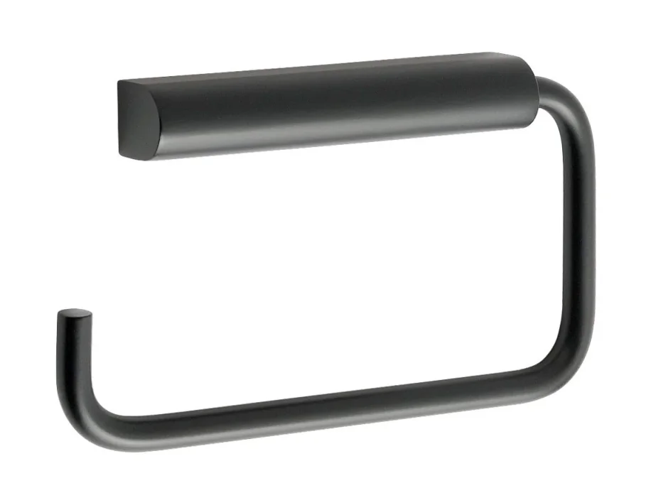Just Taps Vos Toilet Roll Holder Matt Black product image - Image 1