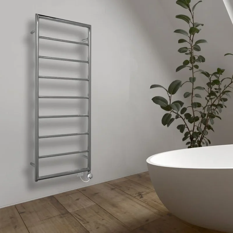 Jis Alfriston 1260/520 1260mm X 520mm Central Heating Satin Stainless Steel Radiator detail view - Image 4