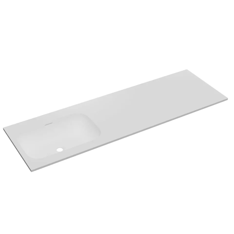 Faeber Infinite M1 Pearl 1500mm Left Hand Furniture Basin White Matt product image - Image 1