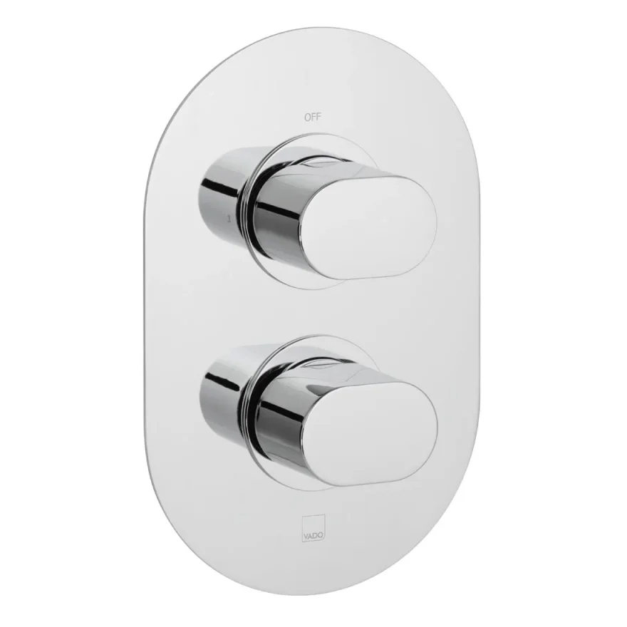 Vado Dx Life 1 Outlet 2 Handle Concealed Thermostatic Valve Chrome product image - Image 1
