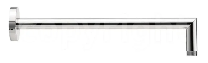 Crosswater Square Wall Mounted Shower Arm 310mm Chrome detail view - Image 2