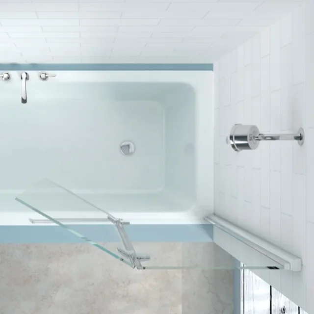 Merlyn 2 Panel Hinged Bathscreen - Right Hand 900 X 1500mm product image - Image 1