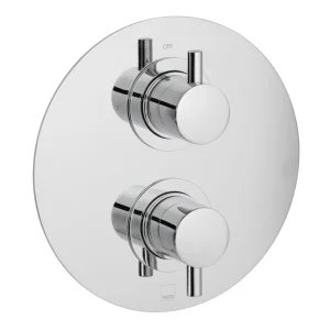Vado Dx Celsius 1 Outlet 2 Handle Concealed Thermostatic Valve Round Backplate Chrome