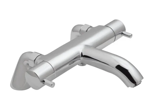 Vado Celsius Exposed Pillar Mounted Thermostatic Bath Shower Mixer Without Shower Kit Chrome product image - Image 1