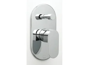 Vado Life 2 Outlet Single Lever Concealed Manual Valve With Diverter Chrome