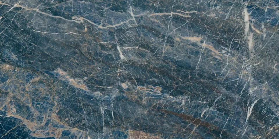 European Tiles Charmo Blue Sunstone 120 X 60cm Polished Wall & Floor Tile detail view - Image 4