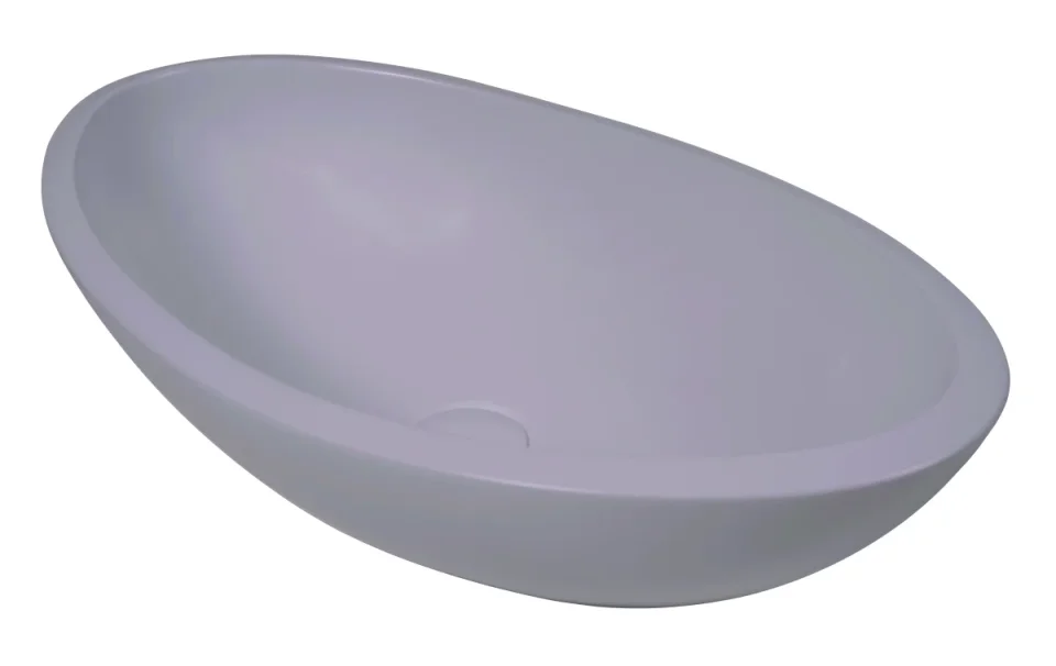 Bc Designs Kurv Basin 615 X 360 Satin Rose detail view - Image 1