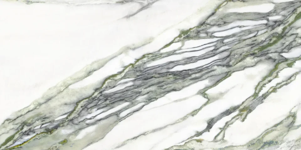 European Tiles Charmo Calacatta Green 120 x 60cm Matt Wall & Floor Tile detail view - Image 5