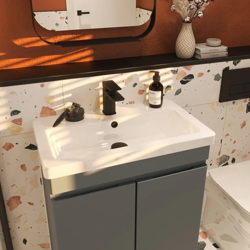 Saneux Air 60x35cm Washbasin 1th detail view - Image 2