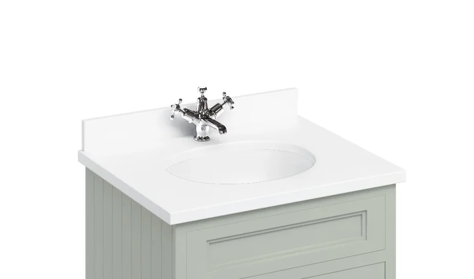 Burlington White Minerva 670 Top With Vanity Bowl product image - Image 1