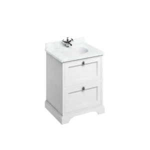 Burlington Freestanding Basin Unit Drawers White