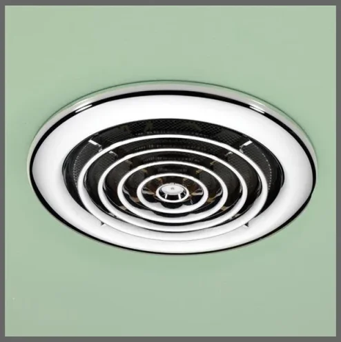 Hib Cyclone Wet Room Inline Fan, Chrome - Non Illuminated 14.5 X D1.5cm product image - Image 1