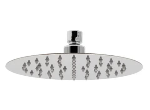 Vado Aquablade Single Function Easy Clean Slim Line Round Shower Head 200mm (8") Chrome detail view - Image 2