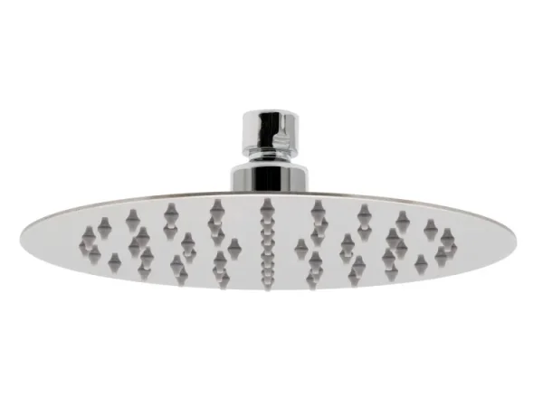 Vado Aquablade Single Function Easy Clean Slim Line Round Shower Head 200mm (8") Chrome detail view - Image 2