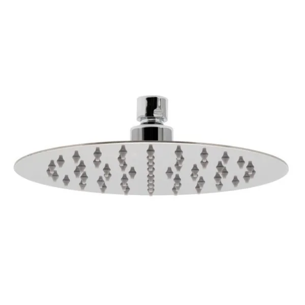 Vado Aquablade Single Function Easy Clean Slim Line Round Shower Head 200mm (8") Chrome