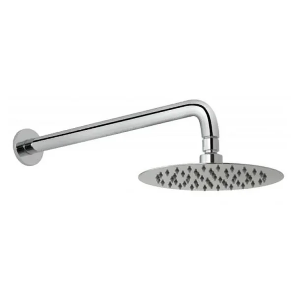 Vado Aquablade Single Function Easy Clean Slim Line Round Shower Head 200mm (8") Chrome detail view - Image 4