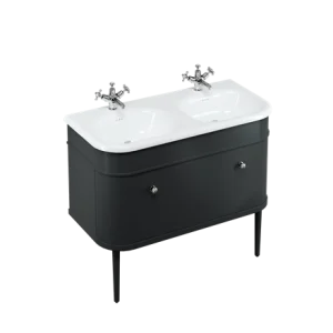 Burlington Chalfont Single Drawer Unit 1000mm Black