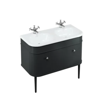 Burlington Chalfont Single Drawer Unit 1000mm Black