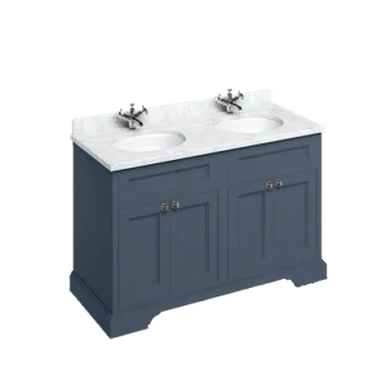 Burlington 130 Vanity Unit With Doors Blue