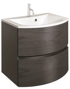 Crosswater Svelte Basin Unit 600 Grey Ash Veneer