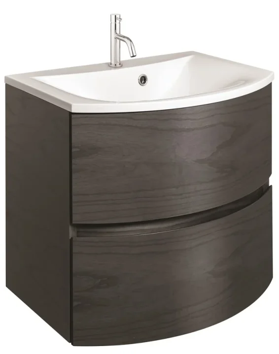 Crosswater Svelte Basin Unit 600 Grey Ash Veneer product image - Image 1