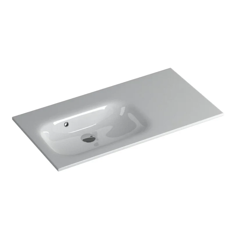 Faeber Infinite M1 Pearl 900mm Left Hand Furniture Basin White polished product image - Image 1