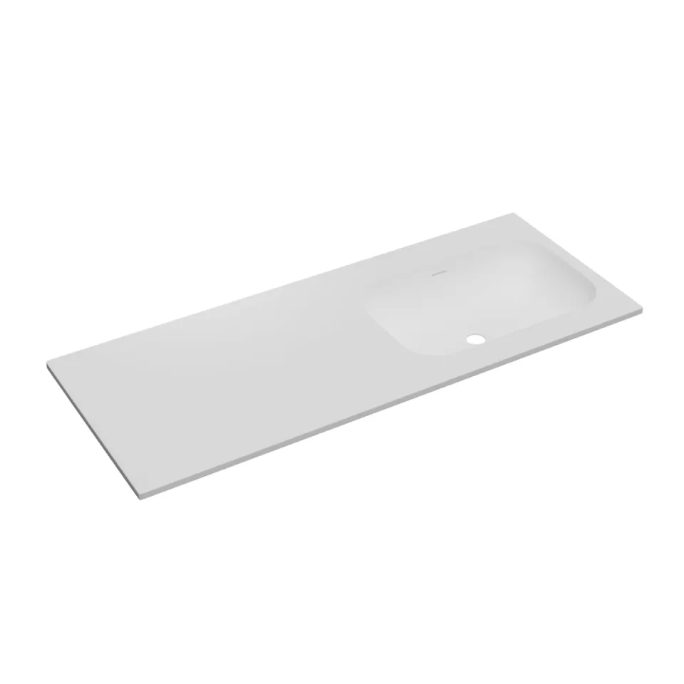 Faeber Infinite M1 Pearl 1200mm Right Hand Furniture Basin White Matt product image - Image 1