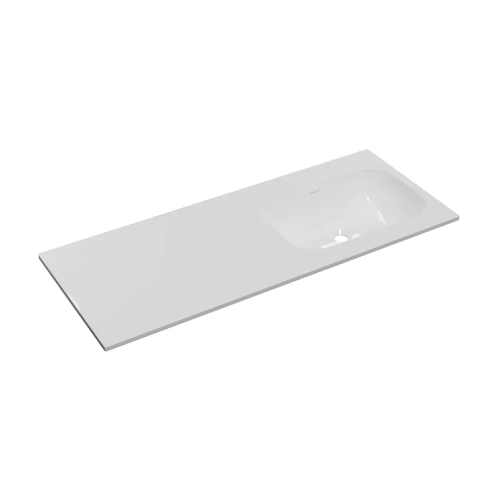 Faeber Infinite M1 Pearl 1200mm Right Hand Furniture Basin White polished product image - Image 1