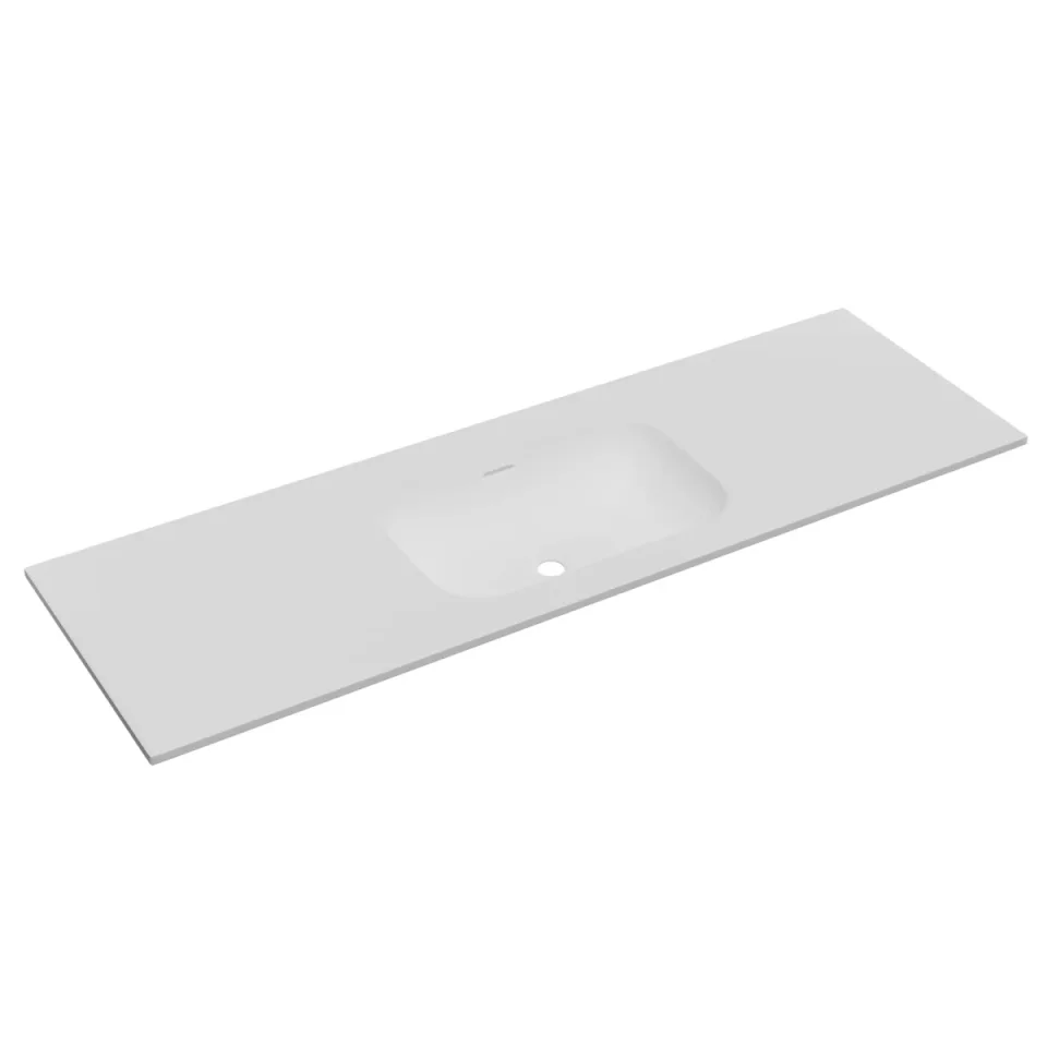 Faeber Infinite M1 Pearl 1500mm Single Central Furniture Basin White Matt product image - Image 1