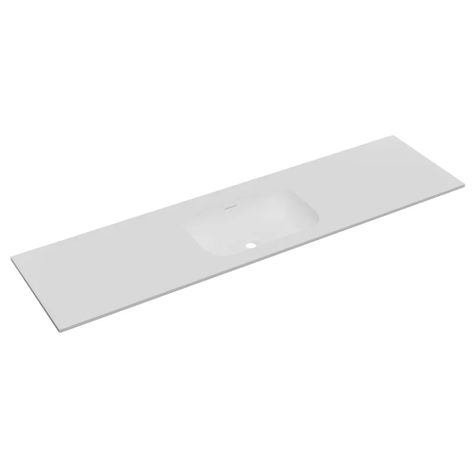Faeber Infinite M1 Pearl 1800mm Single Central Furniture Basin White Matt product image - Image 1
