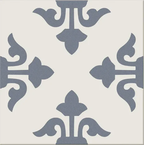 European Tiles Avantegarde Azul Mixed Pattern 20X20 Matt Ceramic  Tile