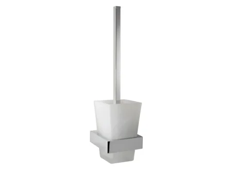 Vado Shama Toilet Brush And Holder Wall Mounted Chrome detail view - Image 2