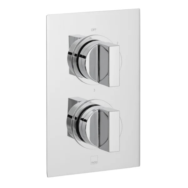 Vado Dx Notion 3 Outlet 2 Handle Concealed Thermostatic Valve Chrome