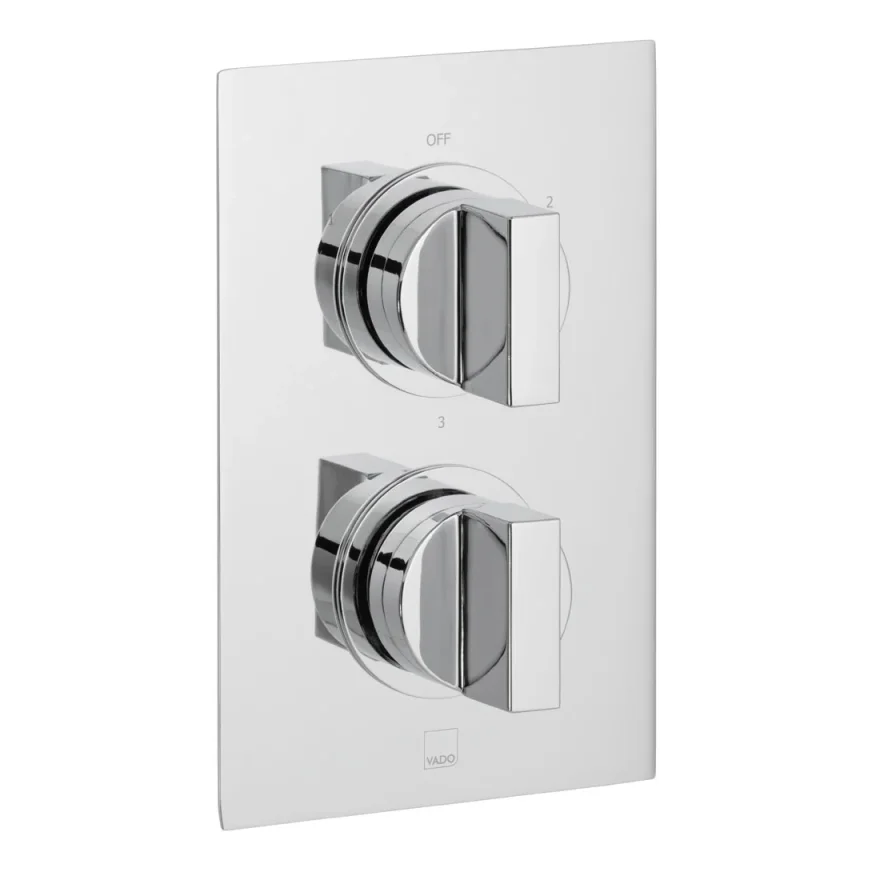 Vado Dx Notion 3 Outlet 2 Handle Concealed Thermostatic Valve Chrome product image - Image 1