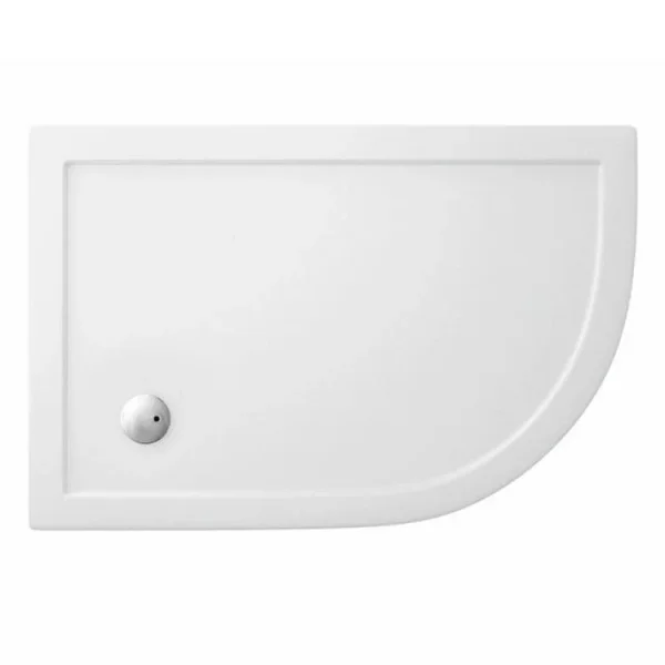 Crosswater Offset Quadrant Right Hand 35mm Acrylic Shower Tray 800 x 1000mm product image - Image 1