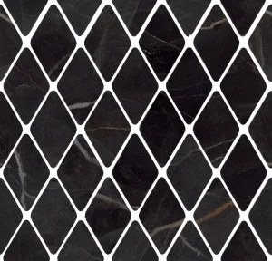 European Tiles Charmo Calacatta Black Diamond Mosaic 31 X 33.5cm Polished Wall Tile (sold Per Piece)