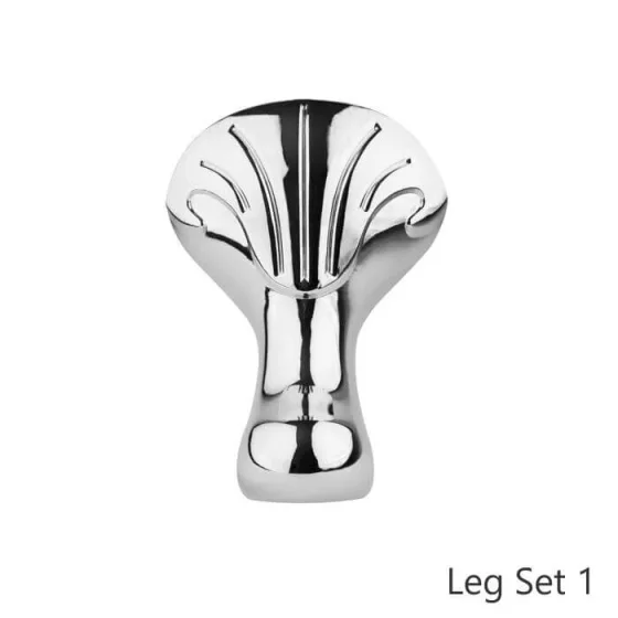 Bc Designs Fordham 1500 Slipper Bath Feet Set 1 White detail view - Image 2