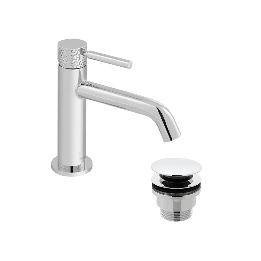 Vado Omika Single Lever Mono Basin Mixer With Universal Waste Chrome product image - Image 1
