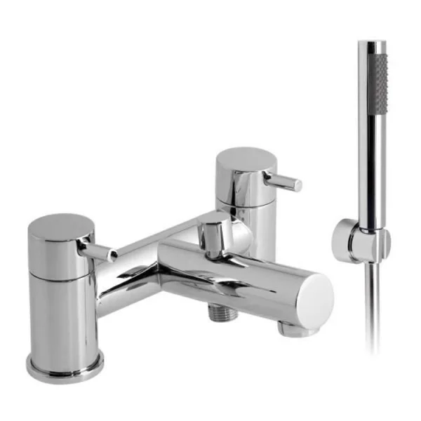 Vado Zoo 2 Hole Bath Shower Mixer Deck Mounted With Shower Kit Chrome