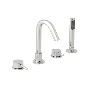 Vado Zoo 4 Hole Bath Shower Mixer Single Lever Deck Mounted Chrome