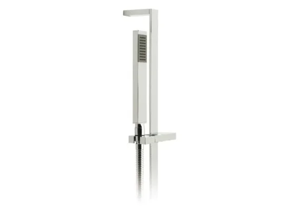Vado Instinct Slide Rail Shower Kit With Single-function Rub-clean Shower Handset, 600mm Slide Rail And 150cm Shower Hose Chrome detail view - Image 2