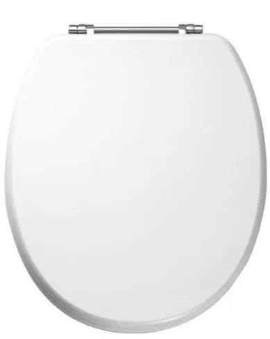 Eastbrook Sherwood Seat With Chrome Hinges White product image - Image 1