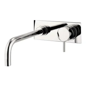 Crosswater Kai Lever Basin 2 Hole Set Wall Mounted With Backplate Chrome