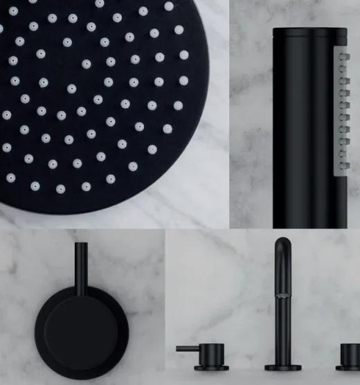 Crosswater Mpro Integrated Douche Valve, Handset & Holder Brushed Matt Black detail view - Image 3