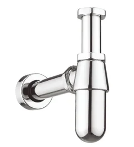 Crosswater Bottle Trap With 400mm Pipe Chrome detail view - Image 2