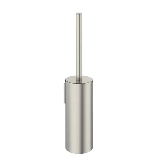 Crosswater MPRO Wall Mounted Toilet Brush Set Brushed Stainless Steel Effect product image - Image 1