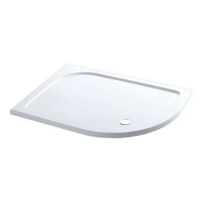 Eastbrook Volente 1100x900 Rh Quad Abs Stone Resin Tray White