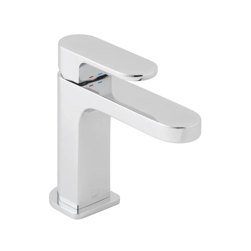 Vado Slim Life Mono Basin Mixer Smooth Bodied Single Lever Deck Mounted Without Universal Waste Chrome product image - Image 1