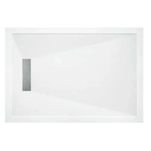 London Showers  Linear 1000 x 900mm Tray & Waste - White product image - Image 1